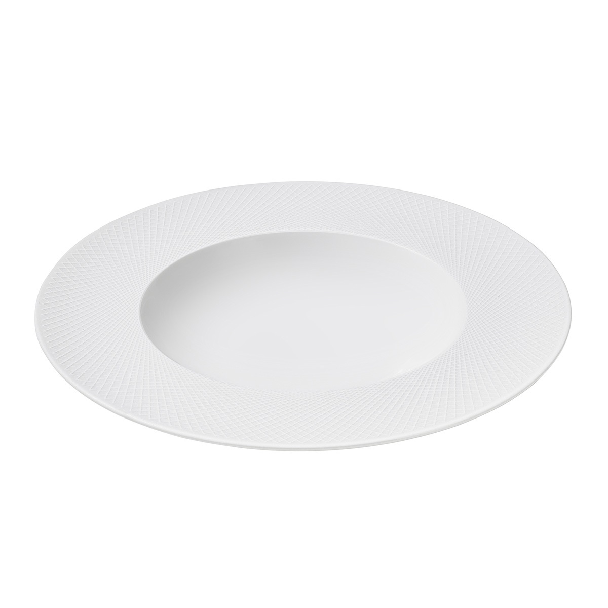 Degrenne Collezione Graphique Blanc Classique White Piatto rotondo per pasta 29,5 cm